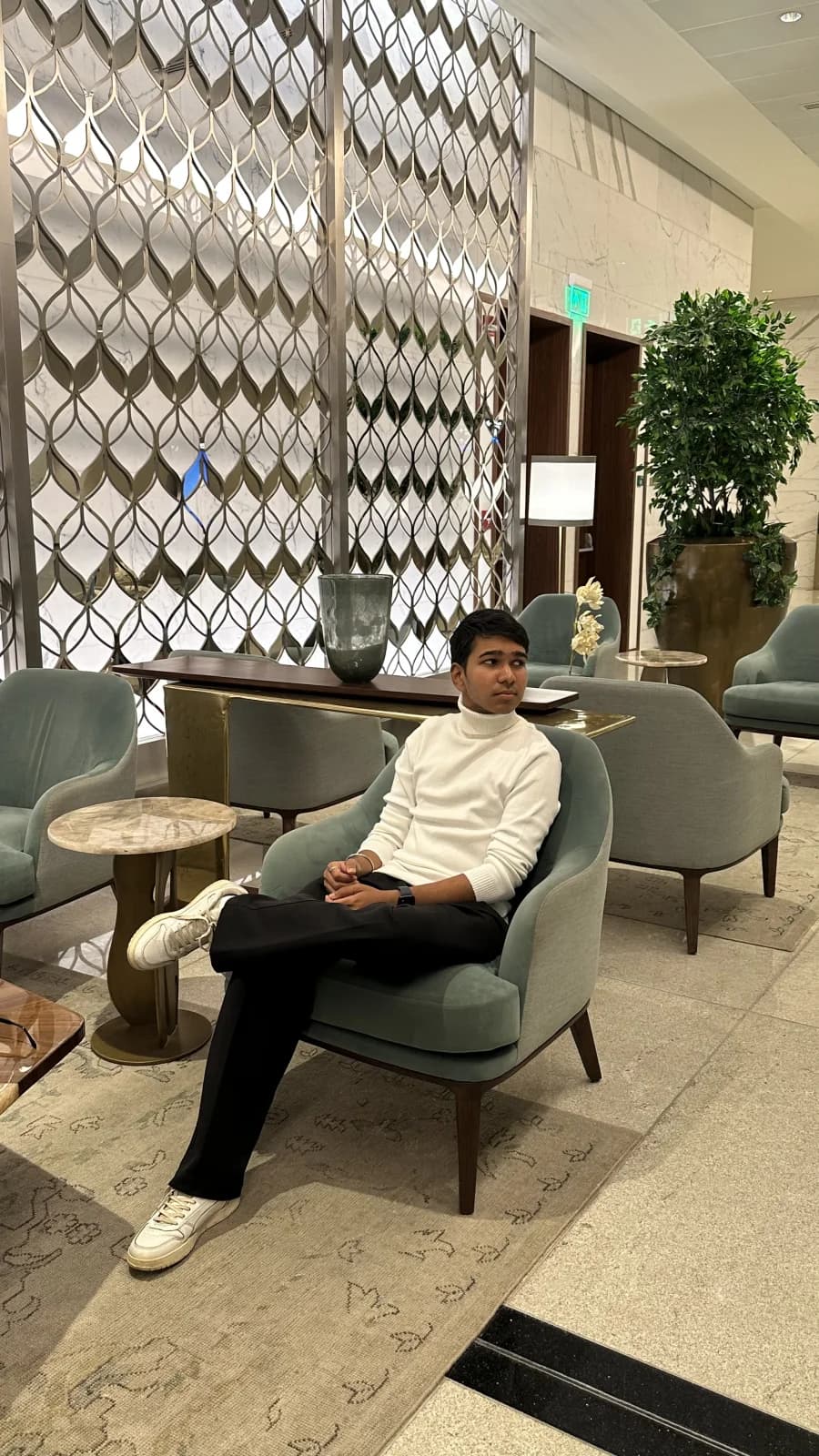 Printed-style portrait of Soham